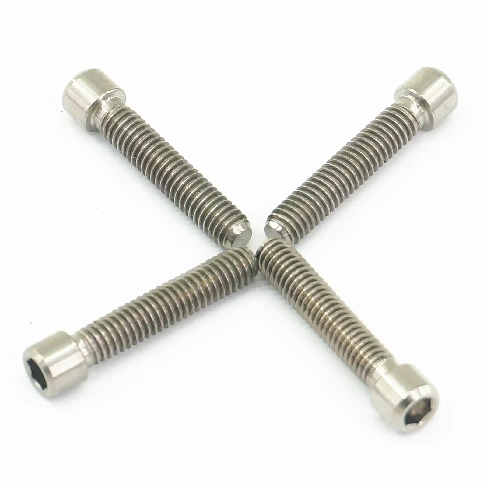 4 PCS M4x20mm Ti GR5 Titanium Bolts Screws For Bike Derailleur