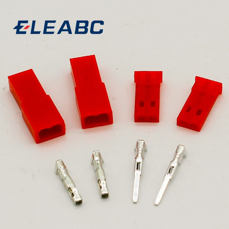 

,50set/lot JST Connector Plug 2pin Female, Male and Crimps RC battery connector for Auto,E-Bike,boat,LCD,LED ect