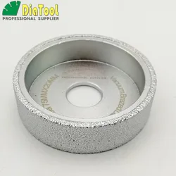 DIATOOL Dia75mmX20mm Vacuum Brazed Diamond Flat Grinding Wheel/ Profile Wheel For Stone Artificial Stone Ceremics Concrete