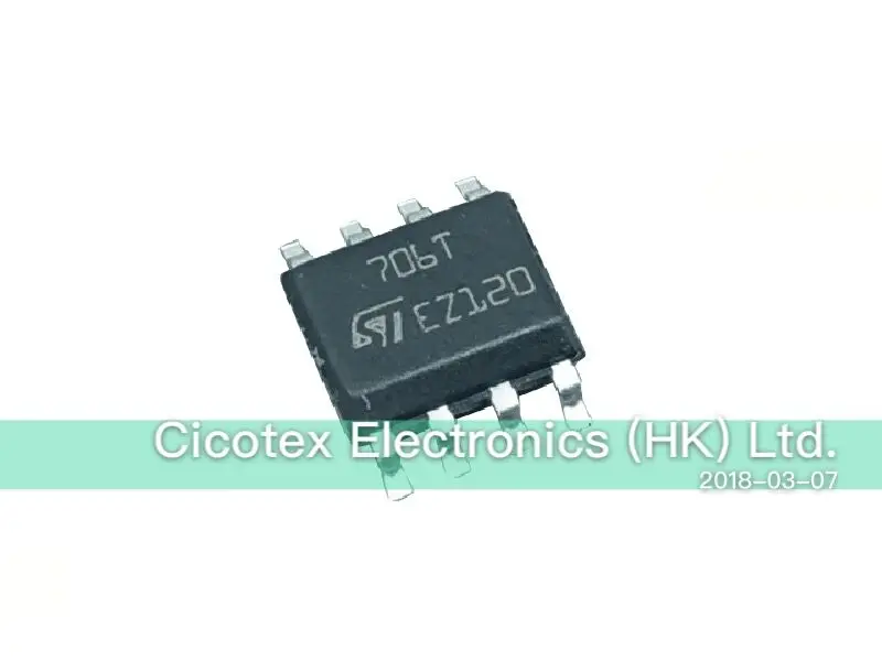 10pcs/lot STM706TM6F SOP8 706T SUPERVISOR 3V WATCHDOG 8SOIC STM706T STM706TM 706TM