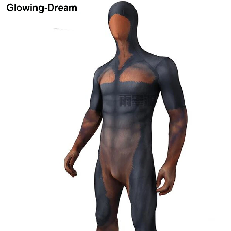 Glowing-Sogno di Alta Qualità Doberman Stampato Spandex PETSUIT Costume di Cosplay Animal Costume