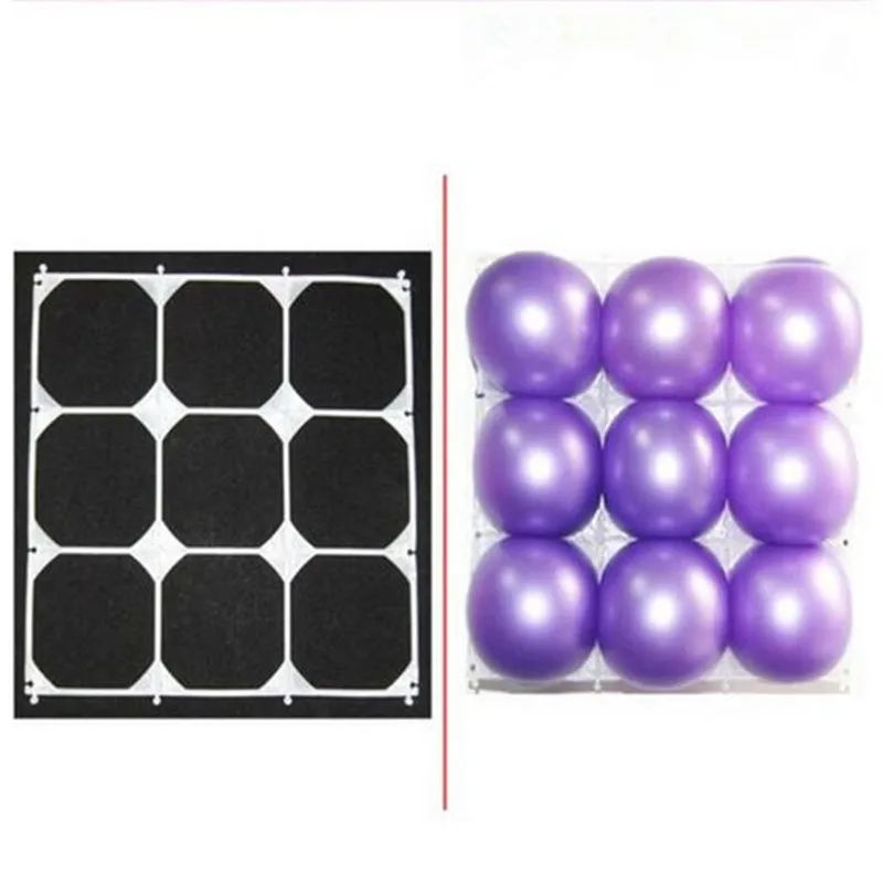 40 pcs/lot Balloon wall grids latex balloon modeling accessories plastic 9 holes balloon grid for birthday wedding party decor