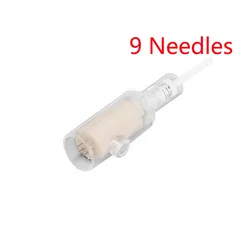 Micro Hollow Tattoo Needles for Contour, Agulha para maquiagem permanente, Remoção de cicatriz, Remoção de rugas, Arist, 9Pin, 5Pcs