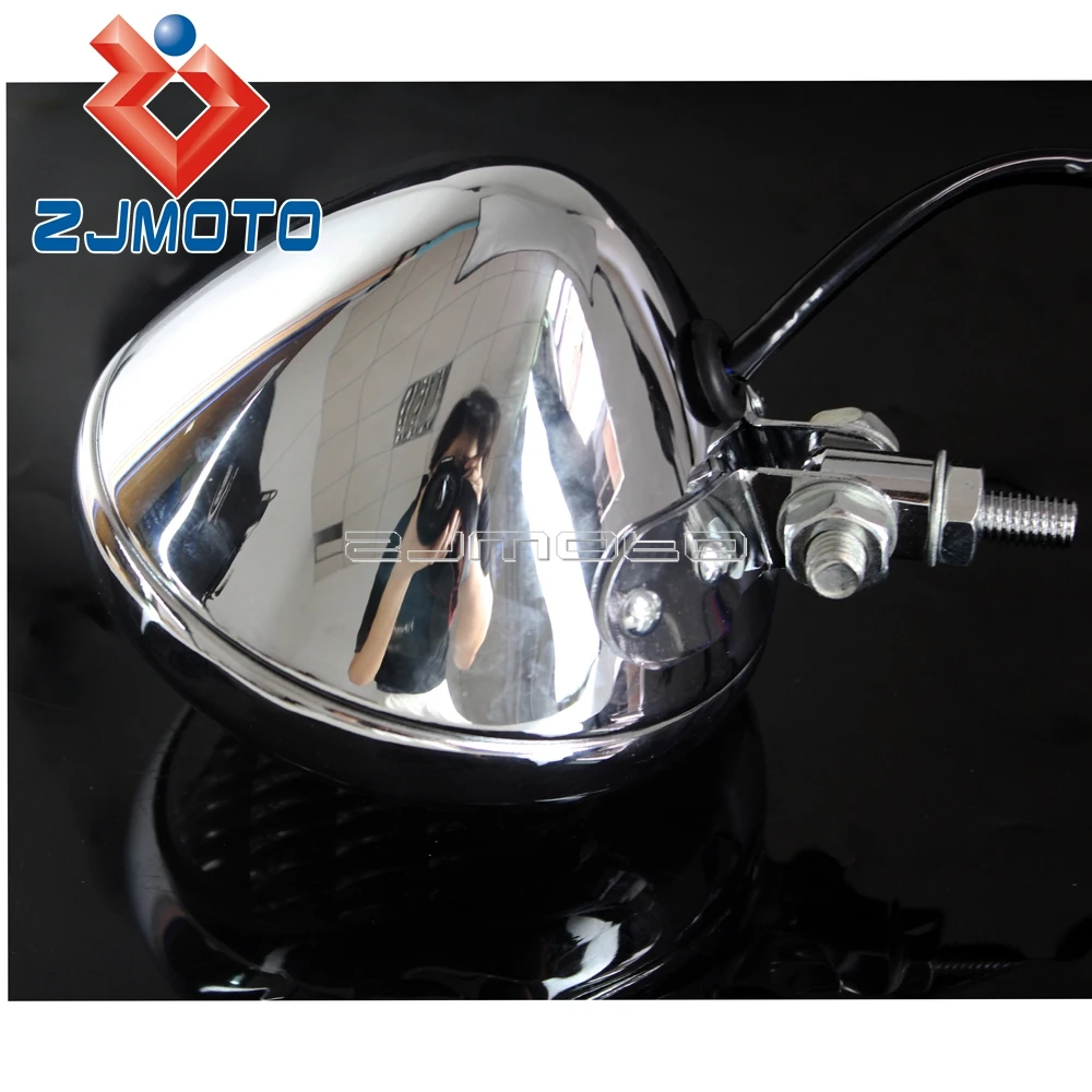 Road King Classic Touring Chopper Carb Custom Motorcycle Headlight H4 High Low Beam Headlamp Billet Lights For Fat Bob FXEF FXDF