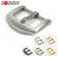 ZLIMSN Metal Buckles Watch Stainless Steel Black Gold Silver Rose Gold Watches Watchbands Buckle Clasps 16 18 20 24 26mm Gesp