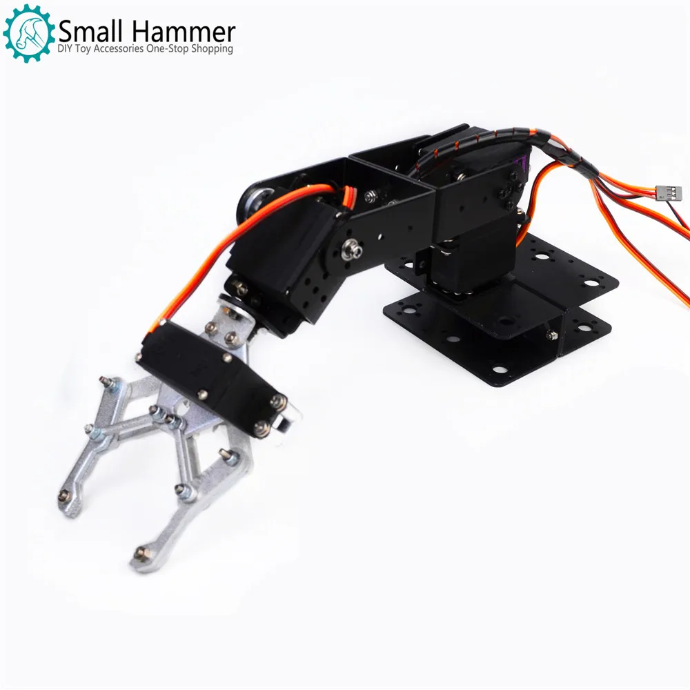 Aluminium Legierung Arduino 4 DOF Manipulator Lenkgetriebe Halterung Mechanische Pfoten DIY Roboter Teile