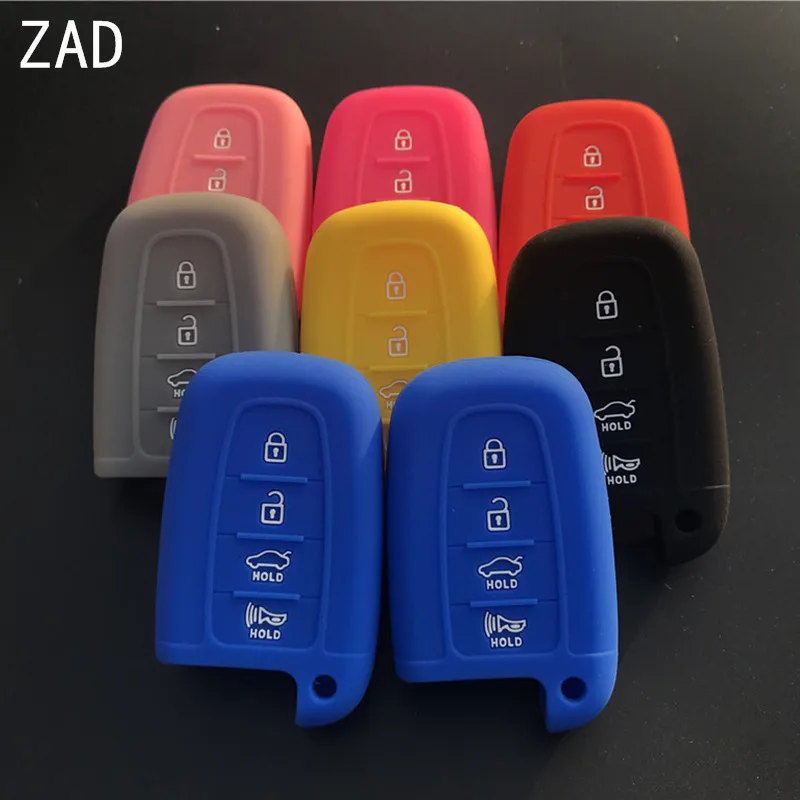 4 buttons silicone car key fob cover case holder protector shell  for Hyundai Sonata 2012 for KIA Sorento Sedona sportage