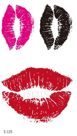 Waterproof Temporary Tattoo Sticker sexy lips tattoo kiss tatto stickers flash tatoo fake tattoos for girl women