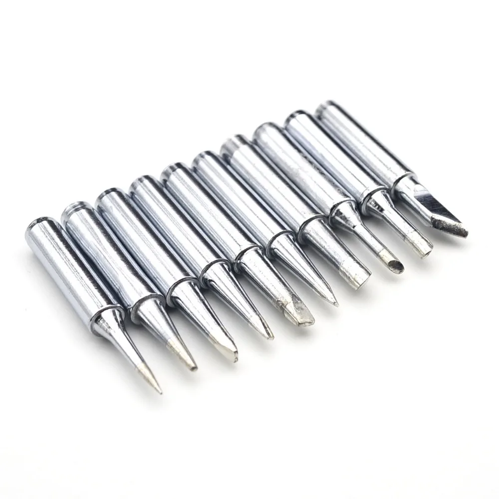 

10pcs onstant-temperature Uk Common Solder Soldering Iron Tip For Hakko Rework Soldering Station Tool 900M 933