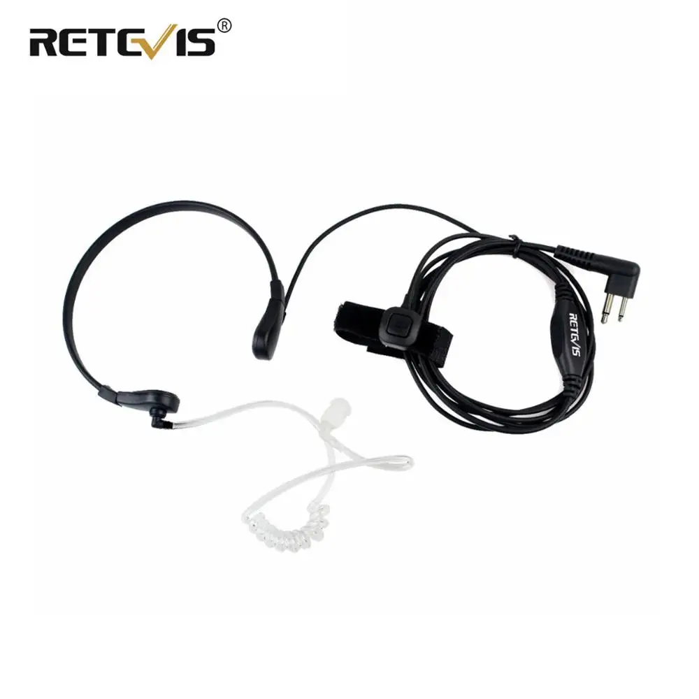 Throat MIC Earpiece 2PIN PTT Headset For Motorola Walkie Talkie GP300 GP308 CP250 PRO1150 P040 CP040 DTR410 SV10 Accessories