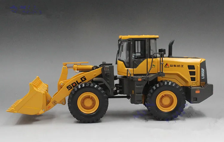 Collectible Diecast Scale Model Toy Gift 1:35 SDLG L955F Wheel Loader Vehicles Engineering Machinery Alloy Toy Model Display