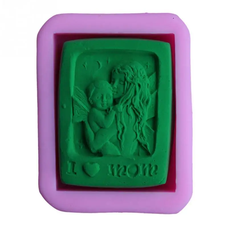 Mother Holding Baby Love Mom Craft Silicone Soap Mold Craft DIY Molds Cake Baking Mold Mothers Day Gift