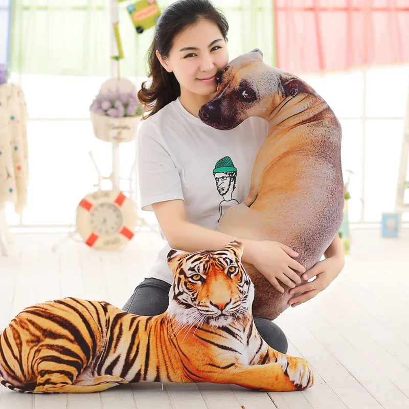 כרית צל כלב חמודה בעיצוב 3D לבית, לספה או למשרד, ניתן לשטוף, כרית מושב לרכב