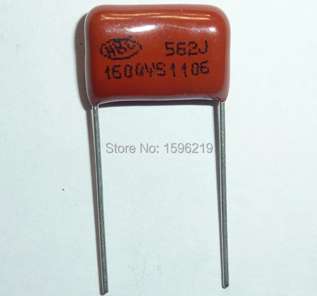 

50pcs CBB capacitor 562 1600V 562J 1.6KV 5600pF 5.6nF P15 CBB81 Metallized Polypropylene Film Capacitor