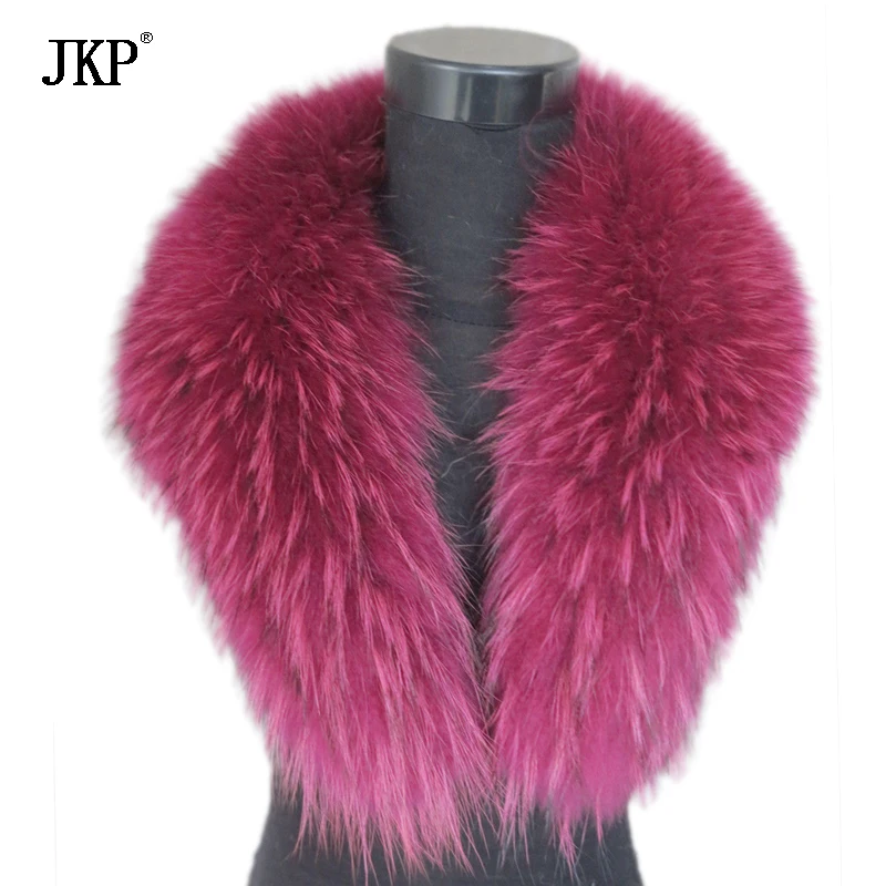 New Genuine raccoon fur collar fashion Scarf Winter Hood Fur woman Shawl Multicolor warm  Scarf Winter Coat Fur Scarves