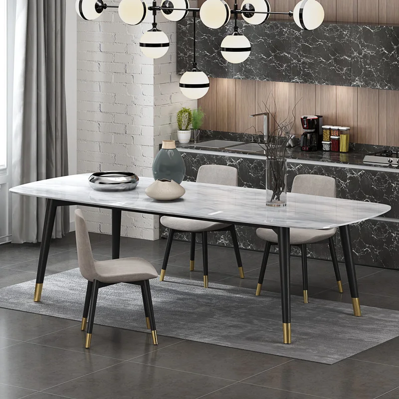1.6-2.0 m long kitchen artificial marble dining table  CE-FD02