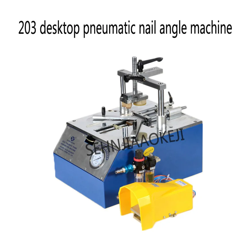 Desktop pneumatische nagel winkel maschine JS203 Foto rahmen nagel winkel maschine Verarbeitung maschinen Rahmen Verbindungsmaschine 1pc