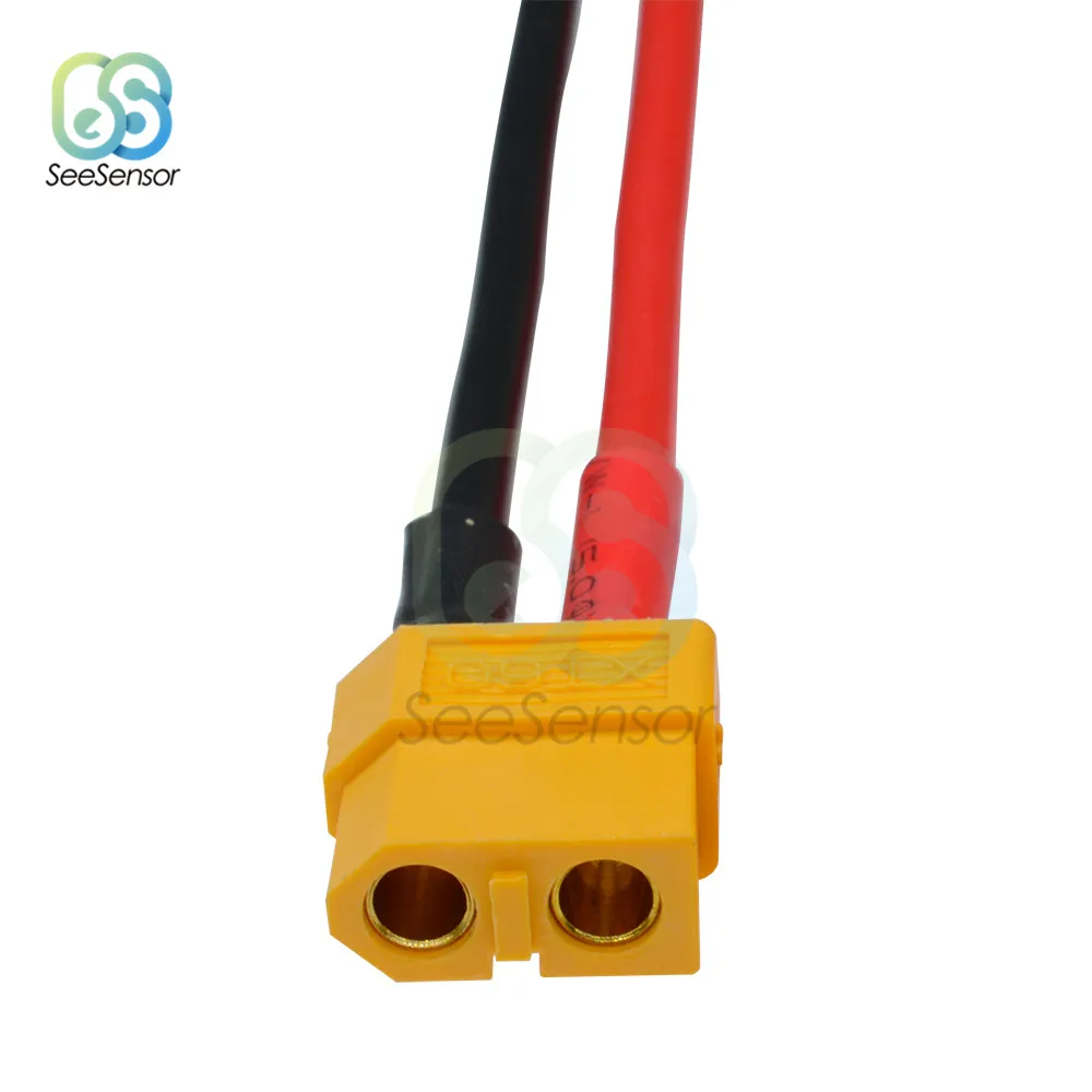 2 pz 1 pz XT60 connettore batteria maschio femmina presa con adattatore giunto in silicone 14 AWG cavo 10cm cavo fai da te elettronico