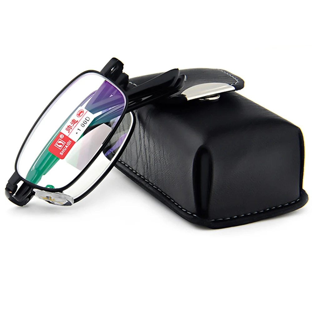 

2019 Folding Presbyopic Glasses Reading High Quality Ultra Light With Belt Portable Case +1.0 +1.5 +2.0 +2.5 +3.0 +3.5 +4.0