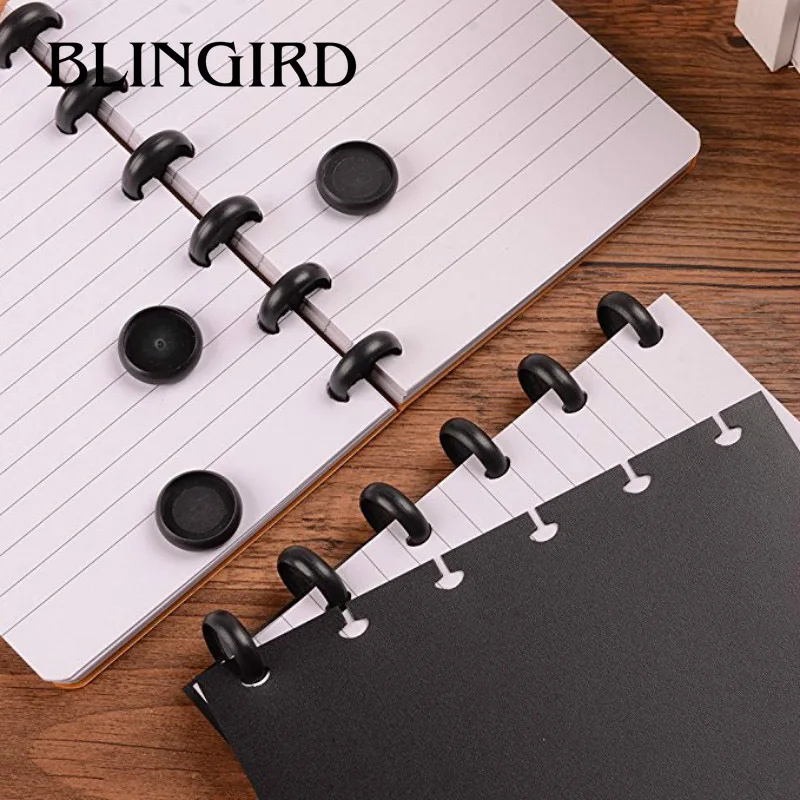 24MM Plastic Disc-binding Loose Book Binding Ring Disc Arc Binding Notebook Creative New T Mushroom Hole Office School Supplies