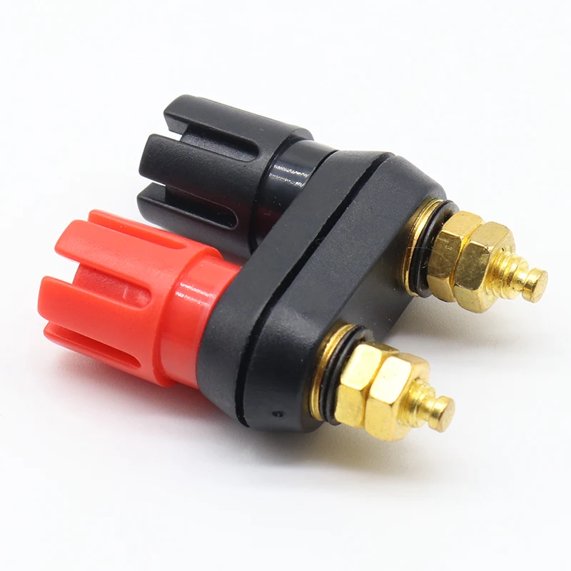 1 pcs Speaker banana plug BINDING POST terminal connector banana socket Dual Female Banana Plug for Speaker Amplifier