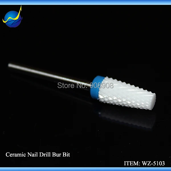 Hot selling White Ceramic Nail Drill Bit Electric Nail File Chiropody Podiatry Manicure Pedicure Cuticle Remover Cleaner