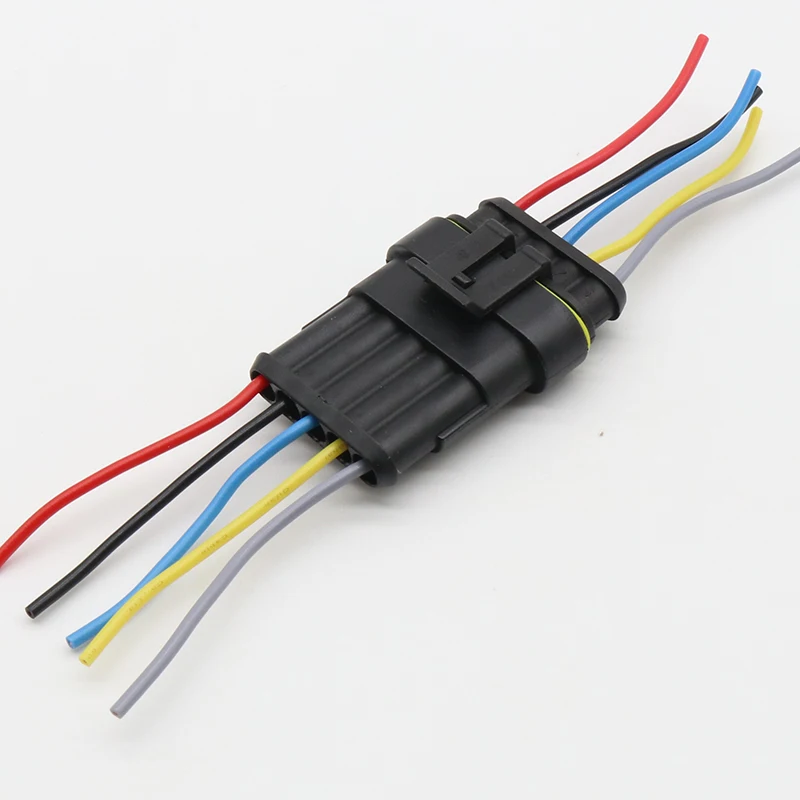 Auto wire connector 1 2 3 4 5 6 Way 1P 2P 3P 4P 5P auto connector Male & Female Waterproof Electrical Connector Plug with cable
