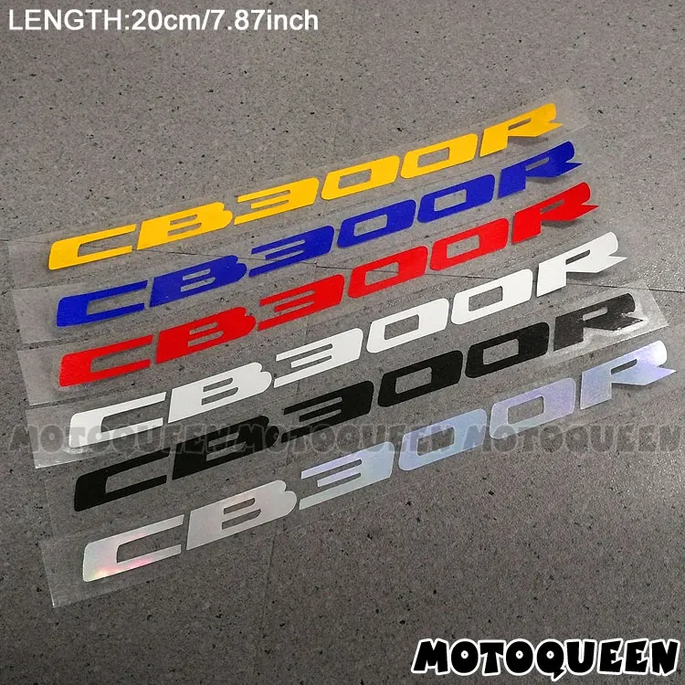 2PCS Motorcycle body Wheels Fairing Helmet Tank Pad decoration logo Label reflective Stickers Decals For HONDA CB 300R CB300R