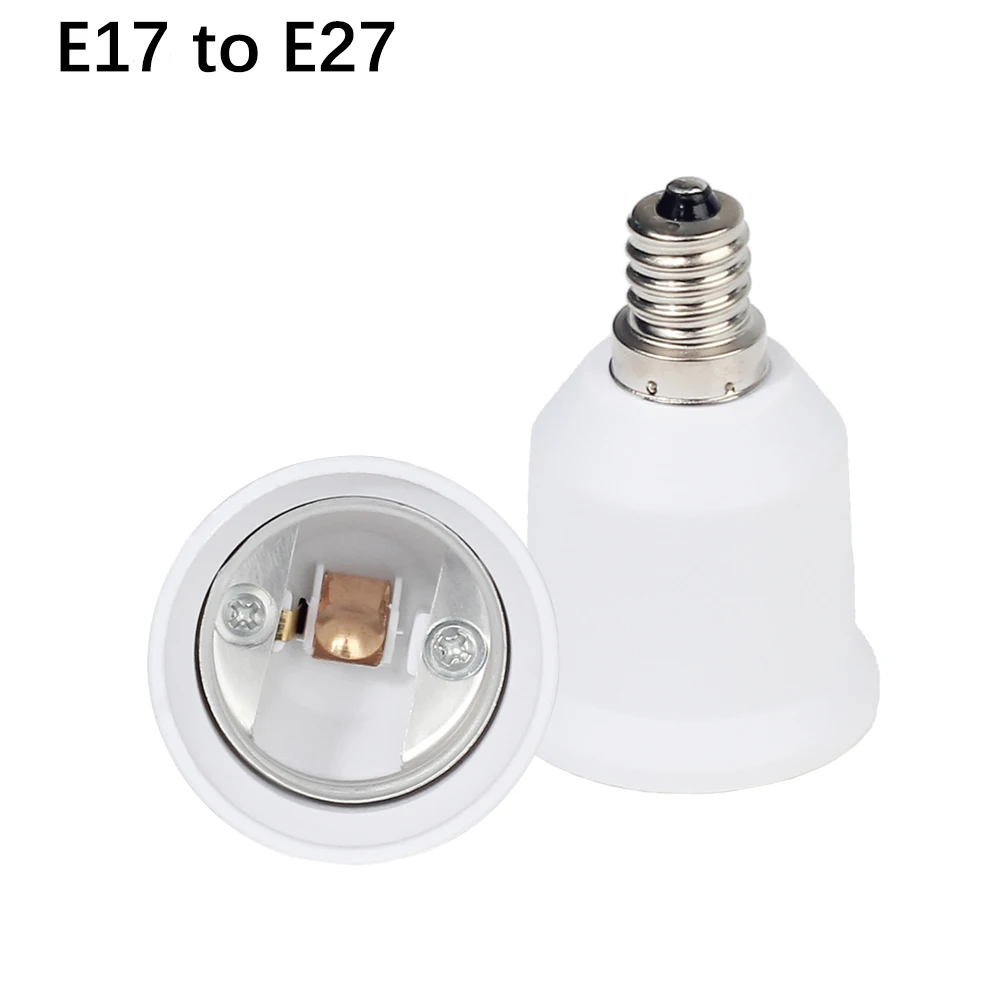 1PCS E17 to E27 Lamp Base Screw Light Bulb Socket Adapter E17 Lamp Holder Converter For LED Corn Bulb Spotlight