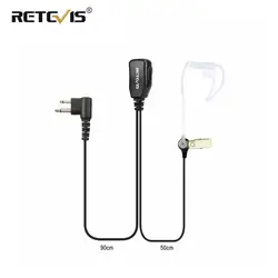 Retevis 2Pin PTT MIC Earpiece Acoustic Tube Headset For Motorola PRO1150 P040 CT150 CT150 For HYT TC-500 Walkie Talkie C9025A