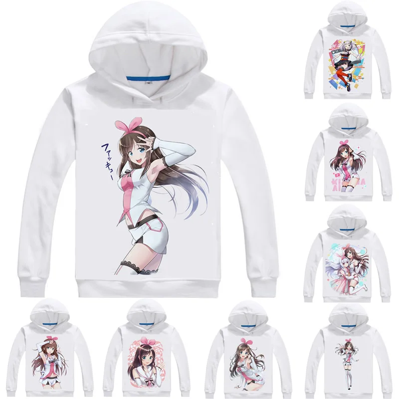 

YouTuber Kizuna AI Hoodies Multi-style Hooded Anime hoodie Japanese Virtual YouTuber Kizuna AI Kaguya Luna Cosplay Sweatshirts