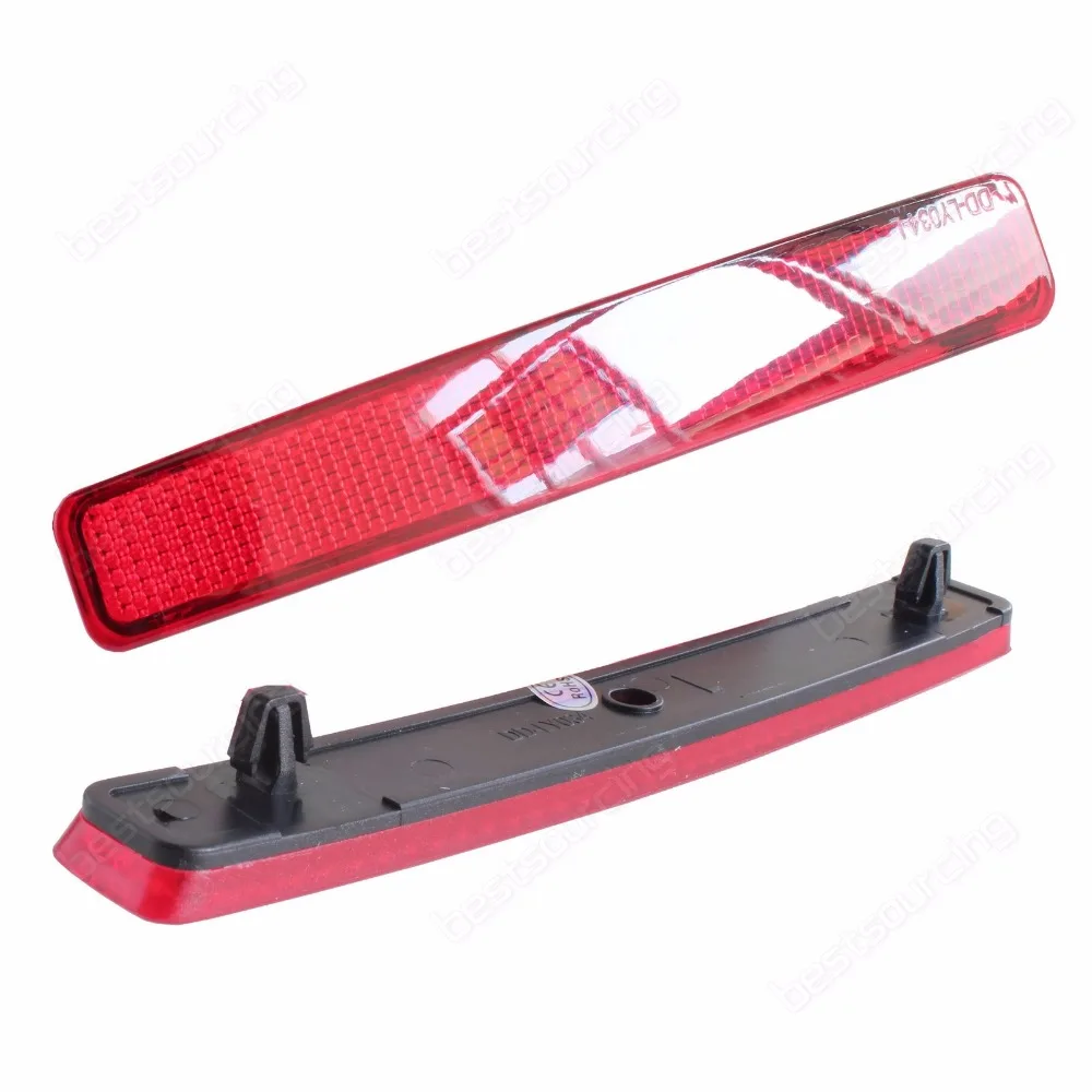 ANGRONG 2x For VW Transporter T5 Red Rear Bumper Reflector Caravelle / Multivan (Pre-facelift) 2003-2011