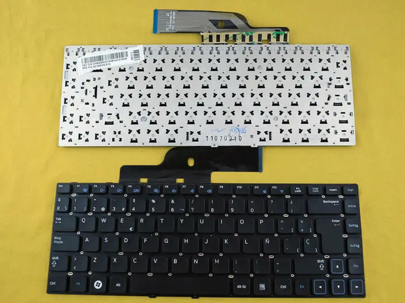 New SP Spanish Teclado Keyboard For Samsung NP300V4A NP305V4A 300V4A 305V4A Laptop Black Without Frame