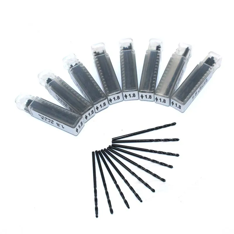 90pcs 1.8mm  internal cold external cooling integral alloy tungsten steel straight shank twist drill super hard