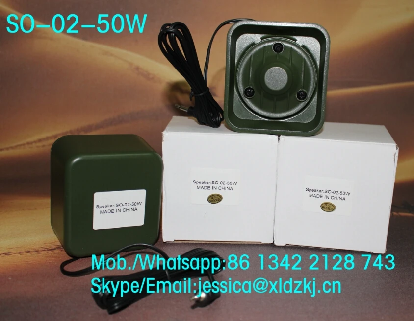 Waterproof Professional Speaker for Hunting, Sound Amplifier, High Quality, 50W, 150dB