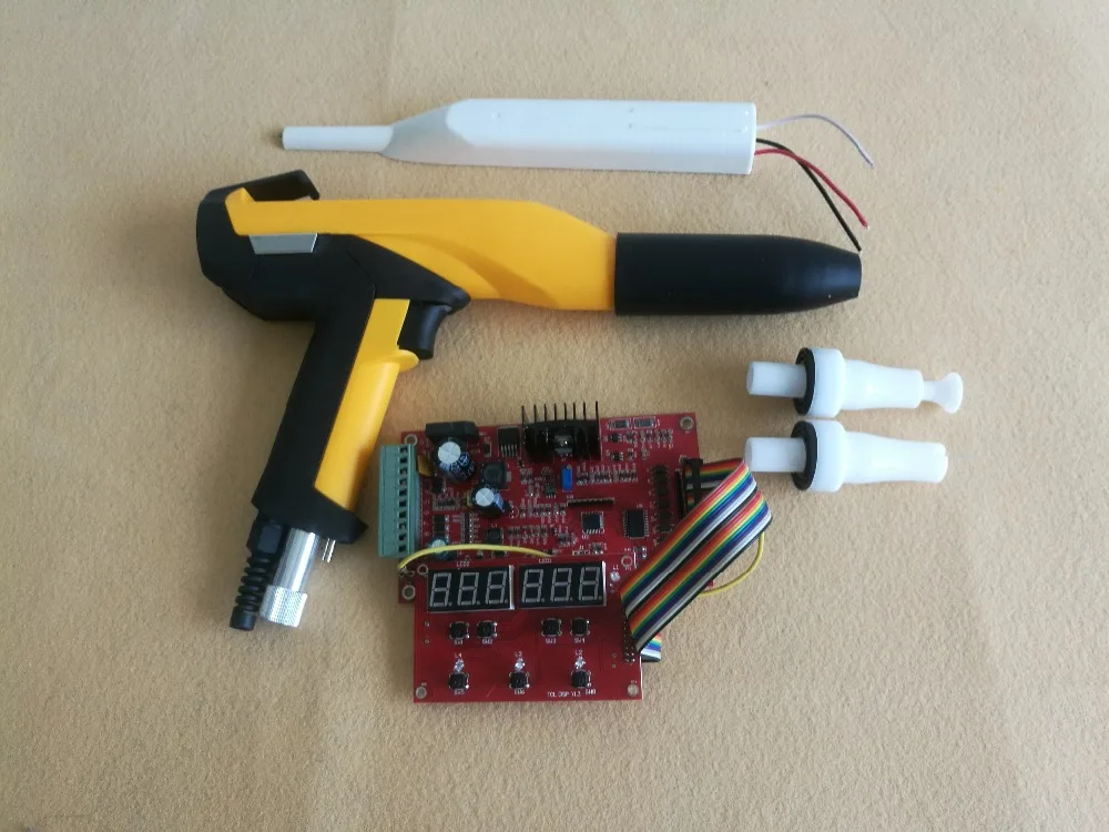 Conjunto Completo de Máquina de Revestimento em pó Eletrostático Sistema de Pistola Pcb Mais Saída de Cascata