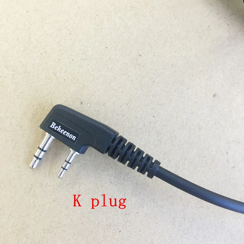 Bekeenon voor DIY microfoon MIC kabel K plug 4 pins voor Kenwood Baofeng Wouxun TYT Quansheng Puxing etc walkie talkie