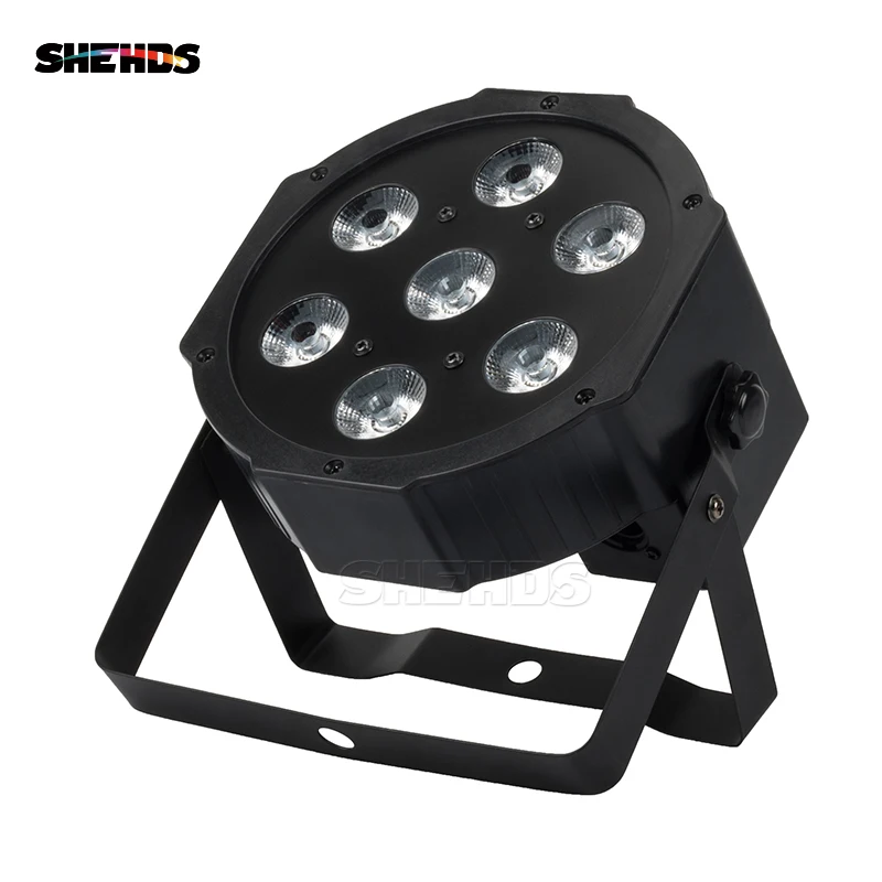 Imagem -02 - Rgbwa Mais uv Led Par Light Dmx512 Plugue Móvel Power in Out Profissão para Festa Ktv Bar dj Disco Shehds Luzes de Palco Unidades 7x18w