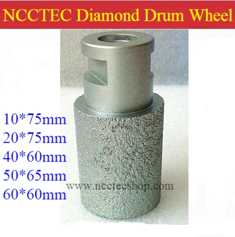 Brazed Coarse Diamond Drum Wheel for grinding hard granite | Zero tolerance precision brazing cutter finger milling cutter