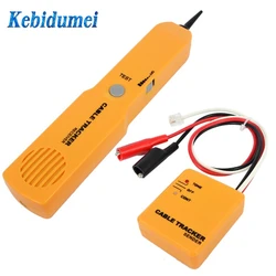 kebidumei NEW Durable Handheld Telephone Cable Tracker Phone Wire Detector RJ11 Line Cord Tester Tool Kit Tone Tracer Receiver