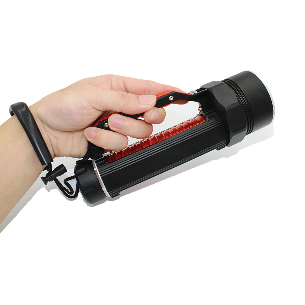 LED diving flashlight UV light 6 * UV LED 1800 lumens Waterproof underwater scuba torch for find scorpion or amber