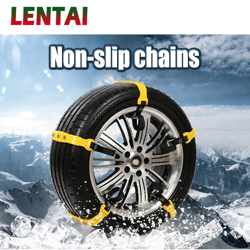 EALEN 10Pcs Car Wheel Tyre Anti-skid TPU Chains For Mazda 3 CX-5 Skoda Octavia A7 A5 2 Rapid Fabia VW Polo Passat B8 B5 B6 B7