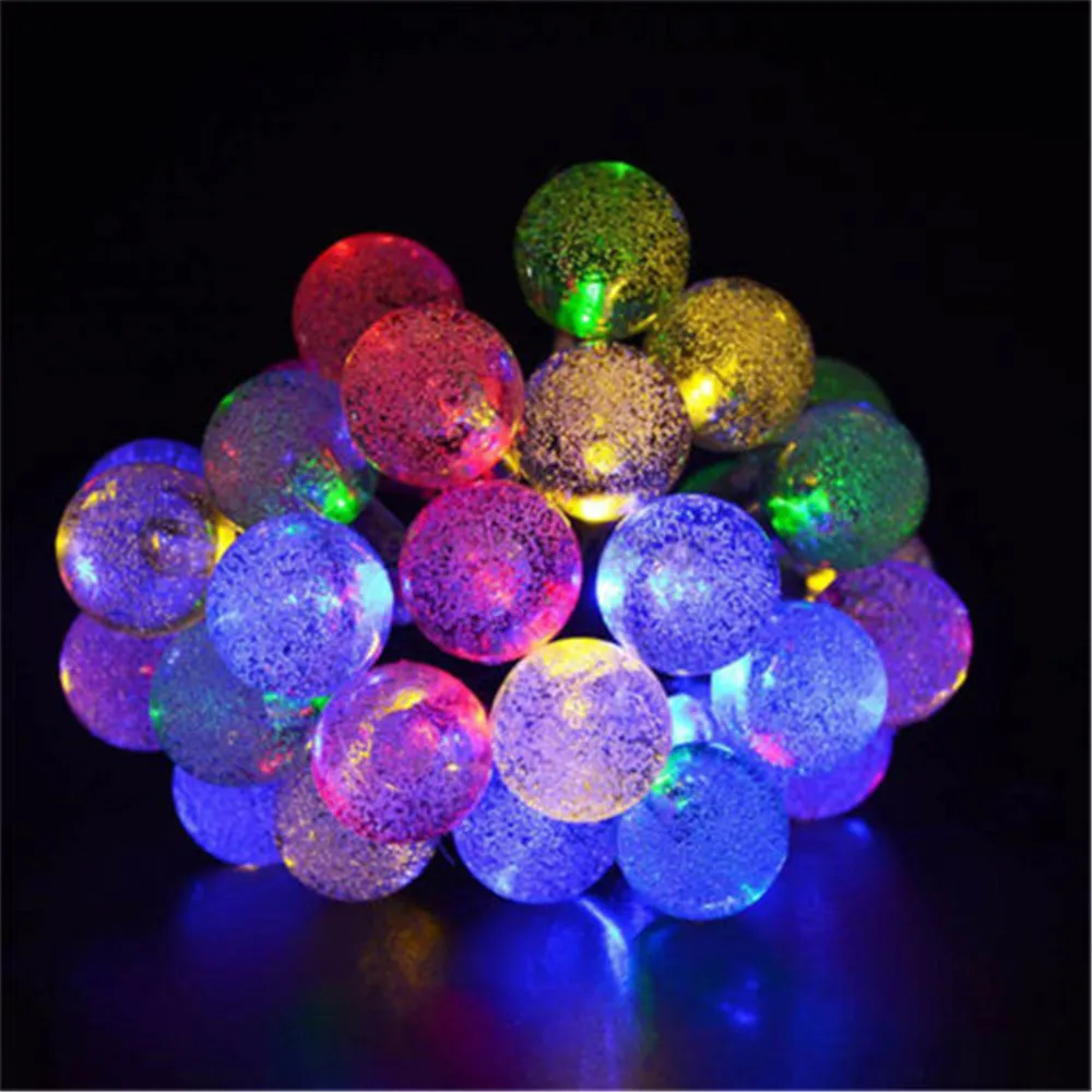 3M 6M Globe Festoon Ball LED String Light Warm White Fairy Holiday For Party Christmas Wedding Decoration AA Battery Operated