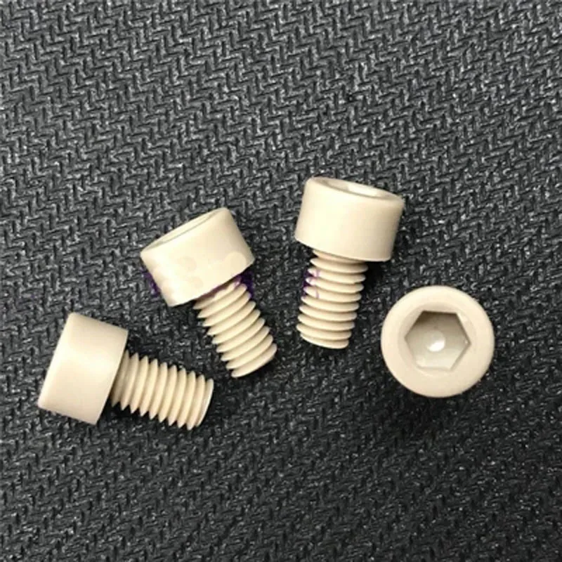 

1pcs M8 High temperature resistant screw Peek screw Round head hexagon High strength bolt 20mm-60mm Length