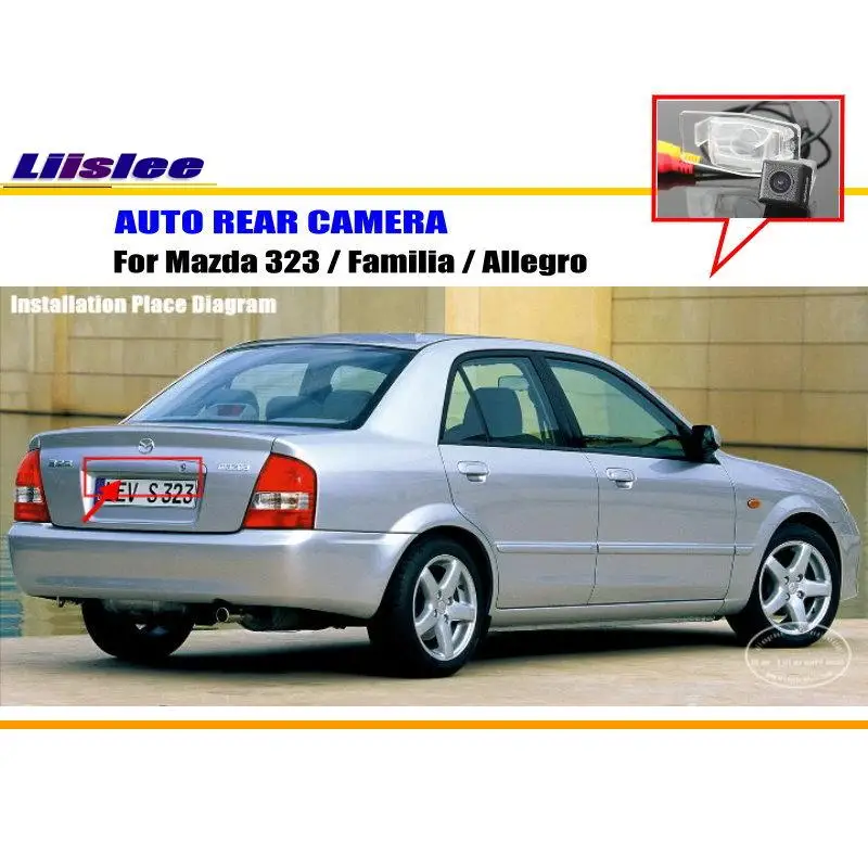 For Mazda 323 Familia Allegro Car Rearview Rear View Camera RCA NTST PAL AUTO HD CCD CAM Accessories Kit