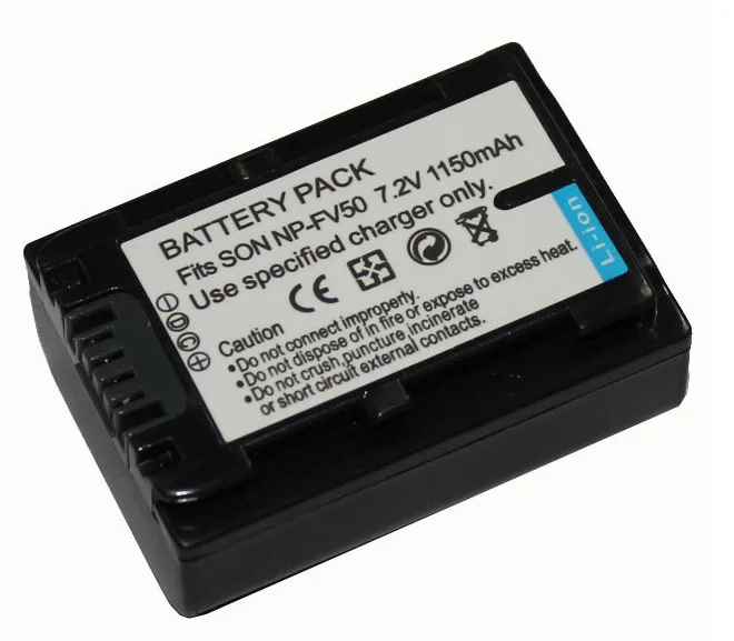 Replacement Battery NP-FV50 for Sony NP-FV70 FV90 HDR-CX170 HDR-CX370 DCR-DVD308 DCR-SR300 DCR-HC48 Digital Camera Bateria