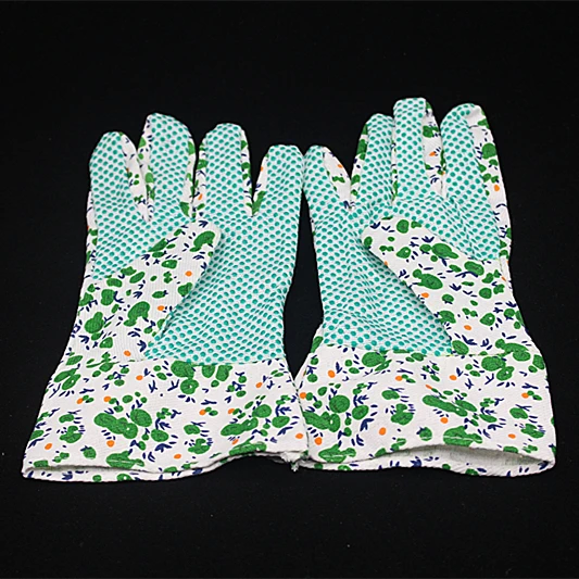 

1pairs Garden Gloves antiskid Wear resistant Gardening work protective glove Garden flowers Style ship random color