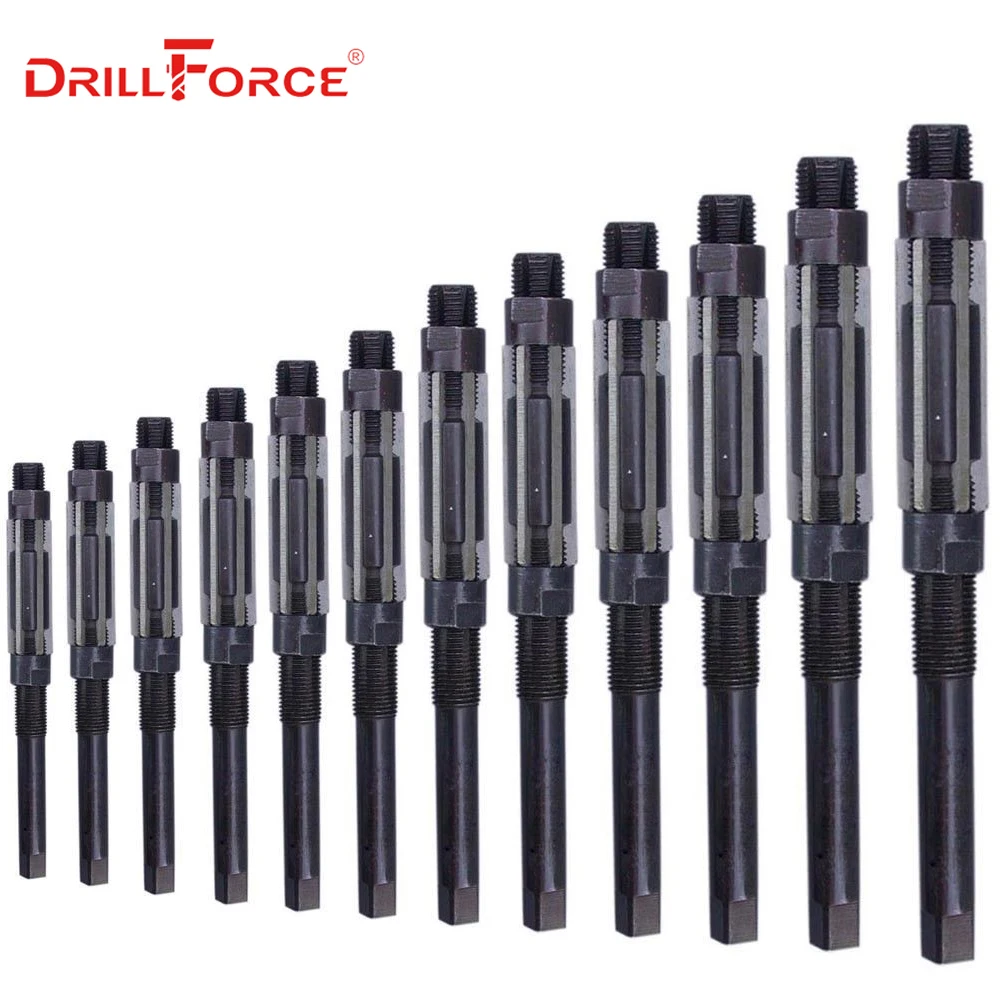 1PC Adjustable Hand Reamer HSS Size Range Alloy Steel Reamer Hand Reamer Machine Cutting Tools (10/12/15/17/19/20/21/23/25/26mm)