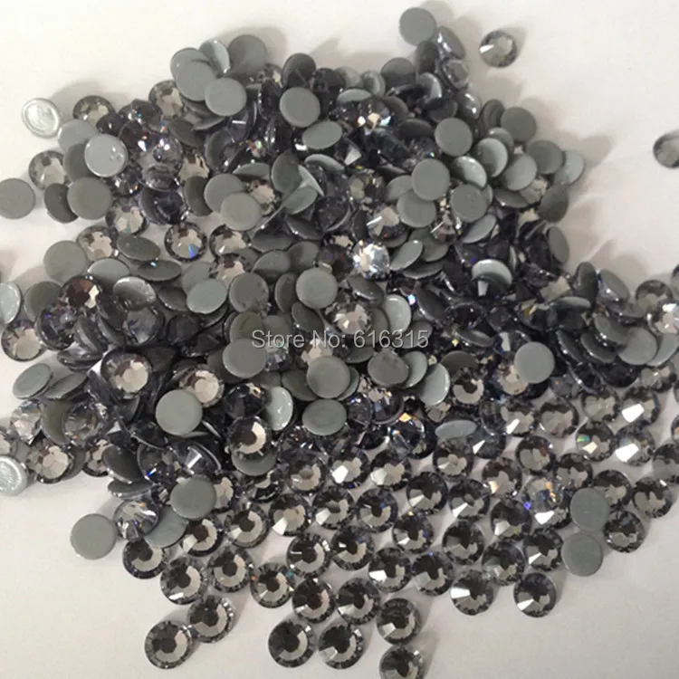 JP hotfix rhinestone  2014 copy austrian flat back hot-fix black diamond with 1440 pcs each pack high quality  color effects