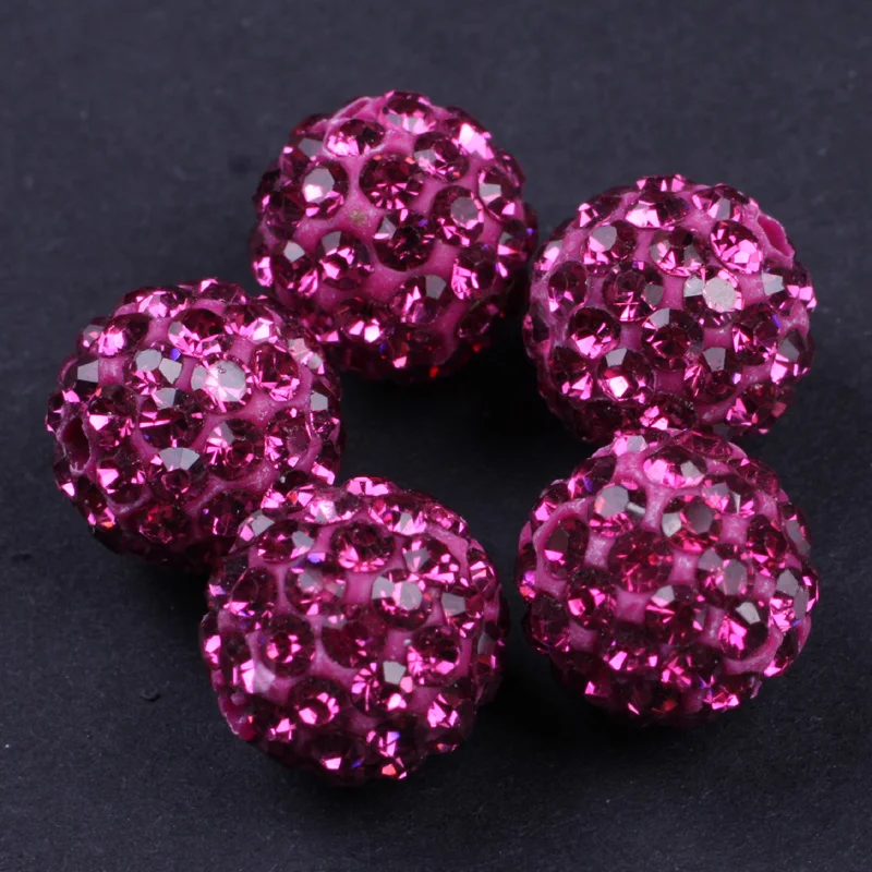 10mm Golden Clay Rhinestones CZ Crystal Pave Disco Ball Beads Loose Beads For Jewelry Making Beads 10 Pcs to Sale  Wholesale !